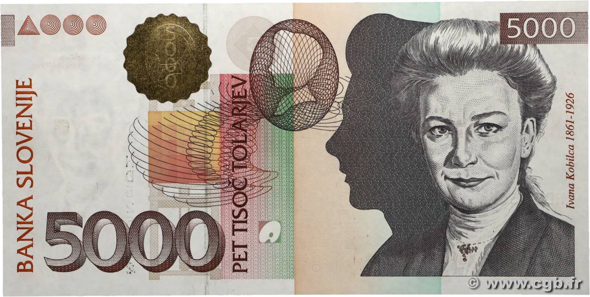 5000 Tolarjev SLOVENIA  2000 P.23a UNC