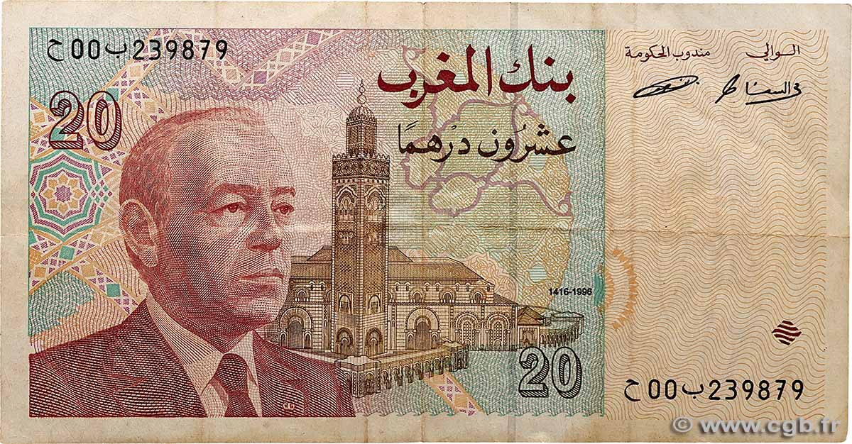 20 Dirhams MOROCCO  1996 67e F+