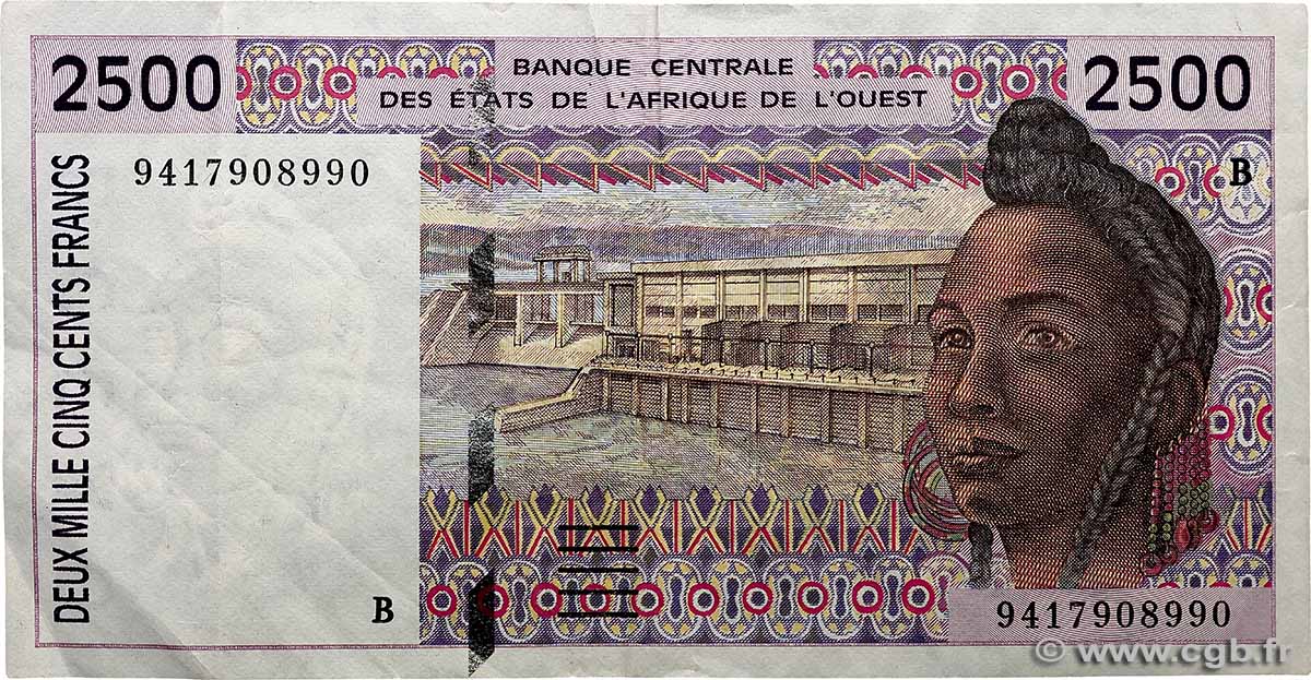 2500 Francs WEST AFRICAN STATES  1994 P.212Bc F+