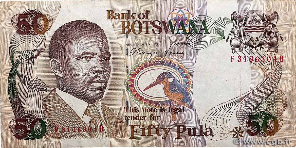50 Pula BOTSWANA (REPUBLIC OF)  1992 P.14a F+