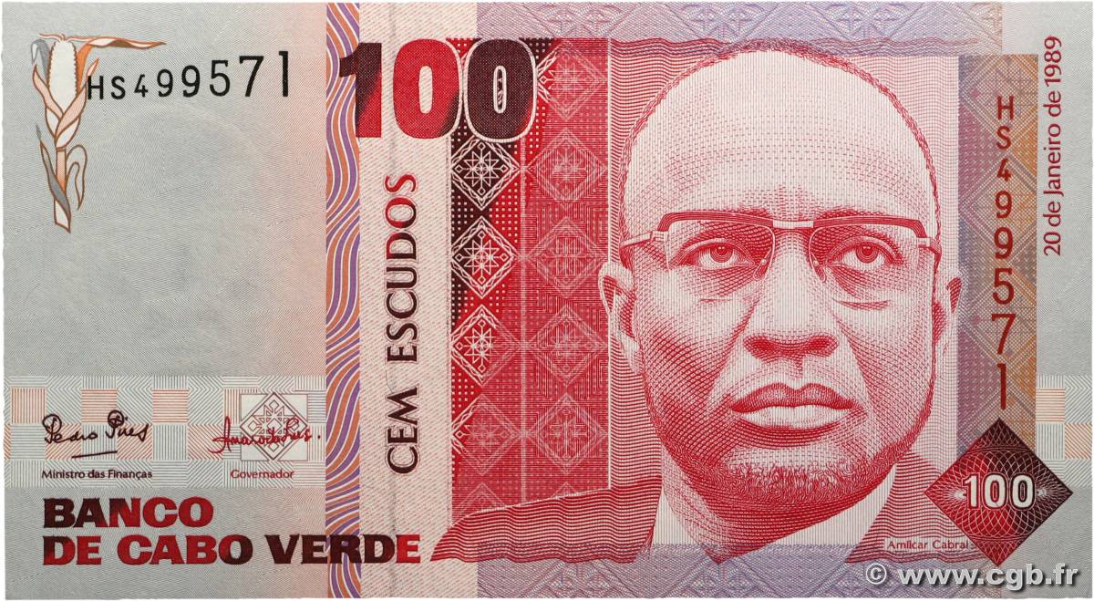 100 Escudos CAPO VERDE  1989 P.57a FDC