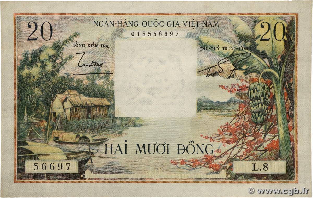 20 Dong VIET NAM SUD  1956 P.04a pr.NEUF
