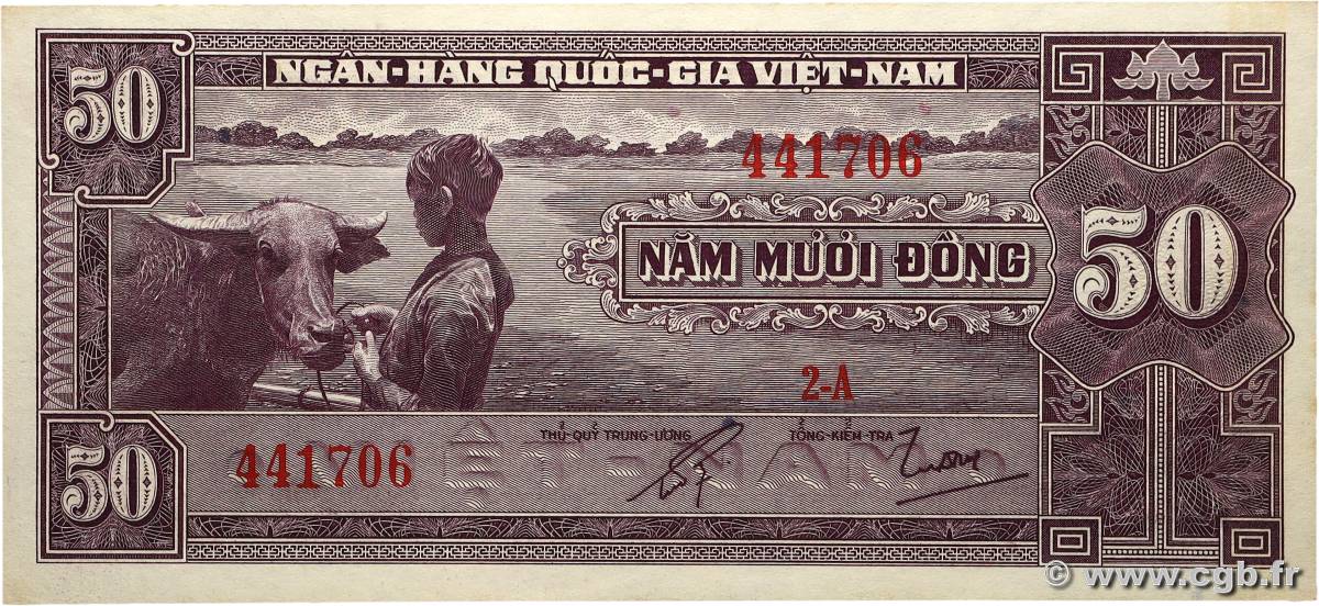 50 Dong SÜDVIETNAM  1962 P.07a ST