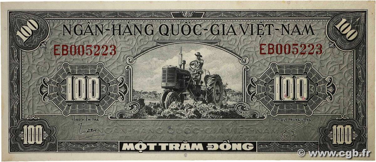 100 Dong SÜDVIETNAM  1955 P.08a fST+
