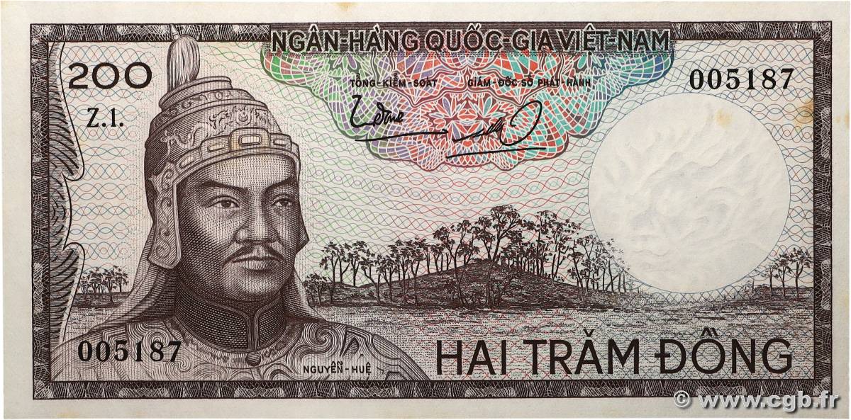 200 Dong SÜDVIETNAM  1966 P.20a fST+