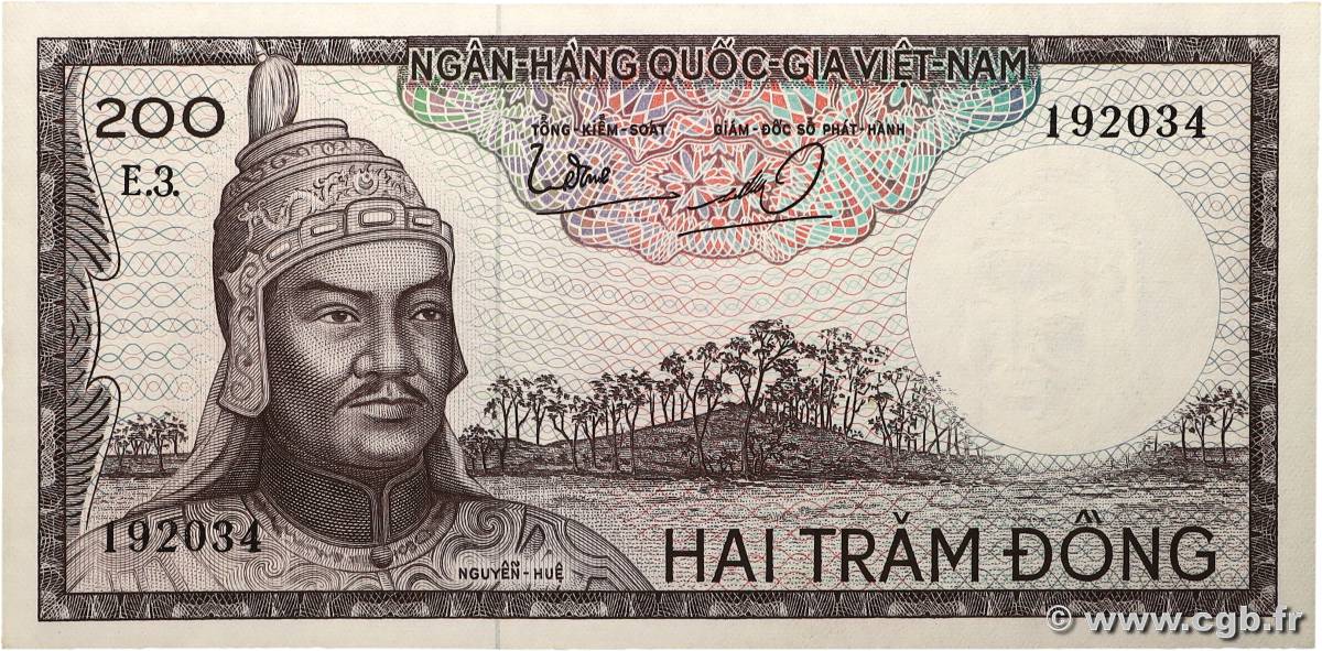 200 Dong VIET NAM SUD  1966 P.20b NEUF