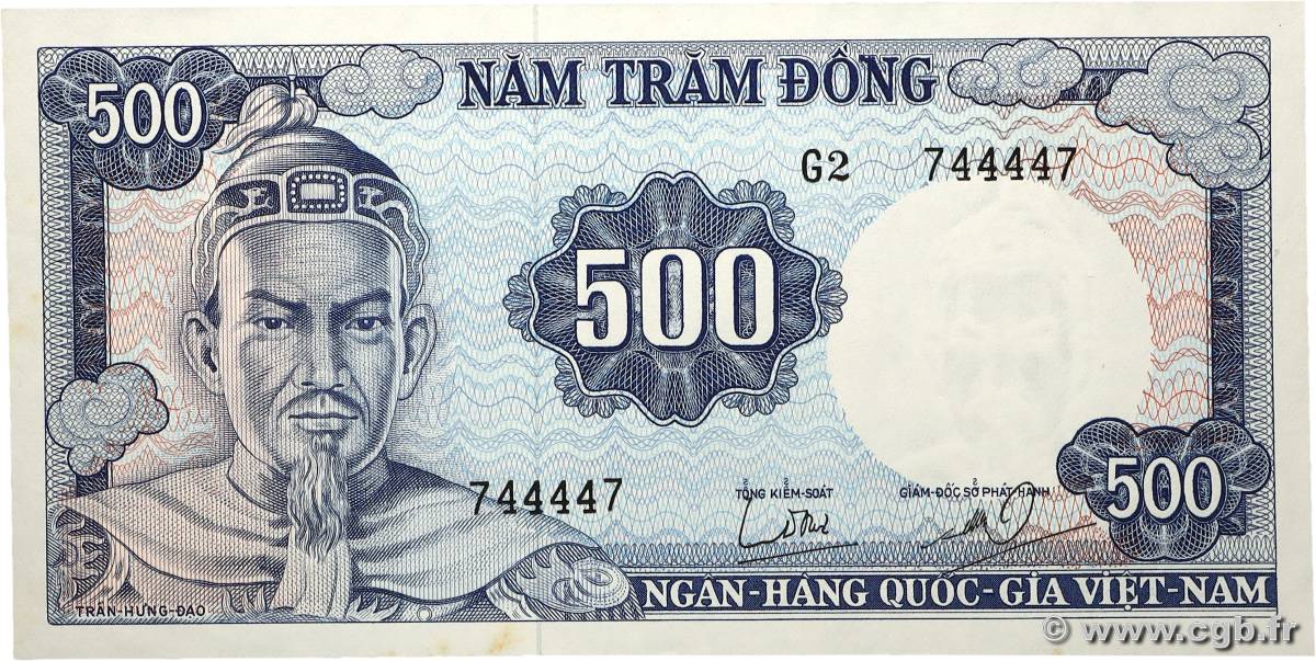 500 Dong Numéro radar VIET NAM SUD  1966 P.23a NEUF