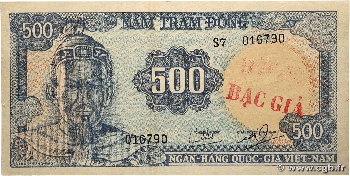 500 Dong Faux SÜDVIETNAM  1966 P.23a VZ+