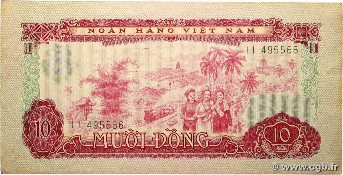 10 Dong SÜDVIETNAM  1966 P.43a SS