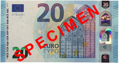20 Euro série Europe Numéro spécial EUROPE  2015 P.22u NEUF
