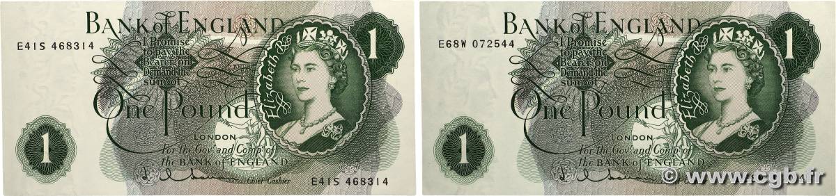 1 Pound Lot ENGLAND  1963 P.374c UNC-