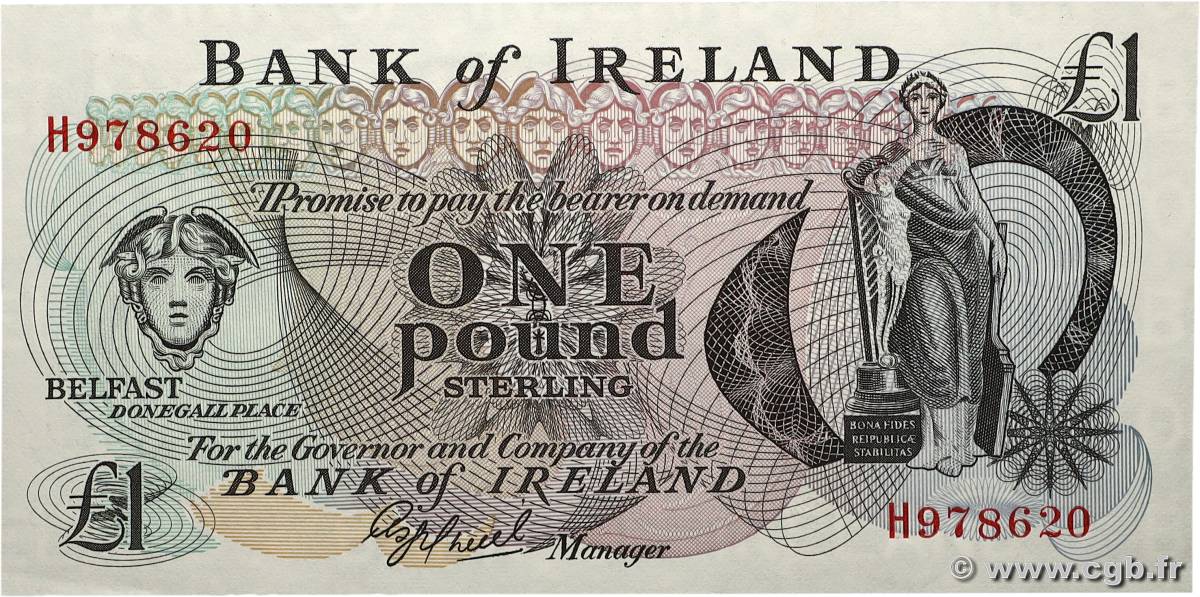 1 Pound IRLANDE DU NORD  1980 P.065 pr.NEUF