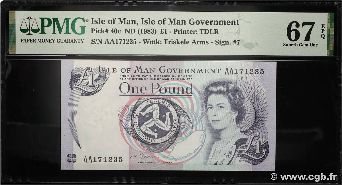 1 Pound ÎLE DE MAN  2009 P.40c ST