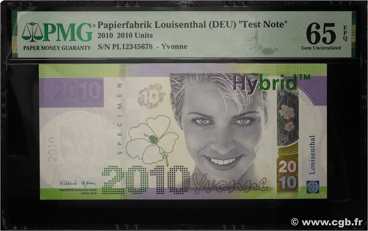 2010 (Units) Test Note GERMAN FEDERAL REPUBLIC  2010 P.- UNC