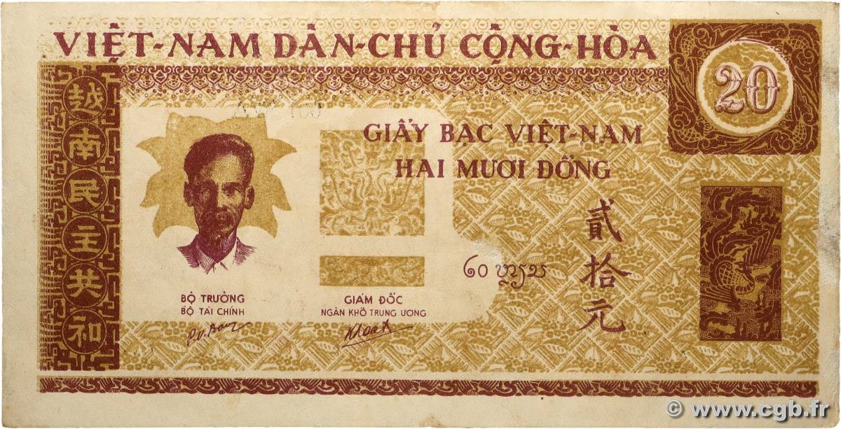 20 Dong VIETNAM  1946 P.005 fVZ