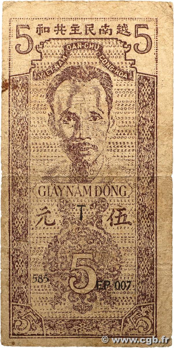 5 Dong VIETNAM  1947 P.010e fSS