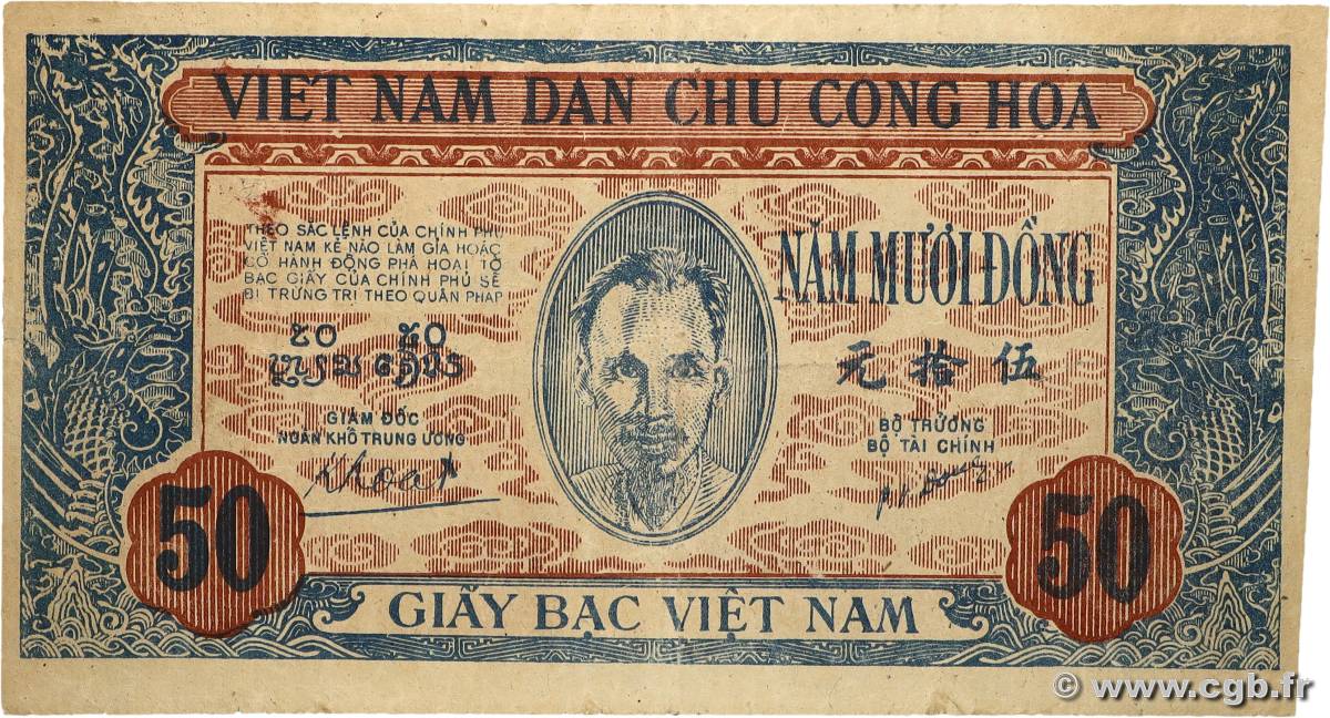 50 Dong VIET NAM   1947 P.011c SUP