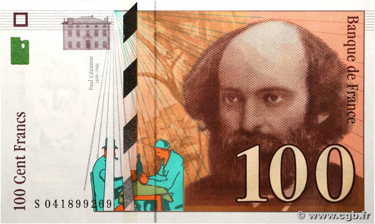 100 Francs CÉZANNE FRANCE  1998 F.74.02 pr.NEUF