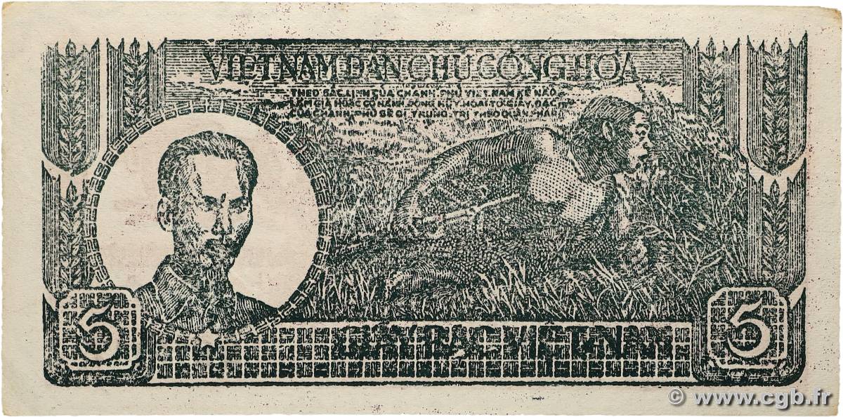 5 Dong VIETNAM  1948 P.017a VZ+