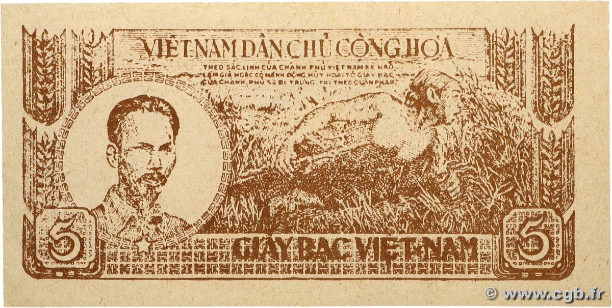 5 Dong VIETNAM  1948 P.017a VZ