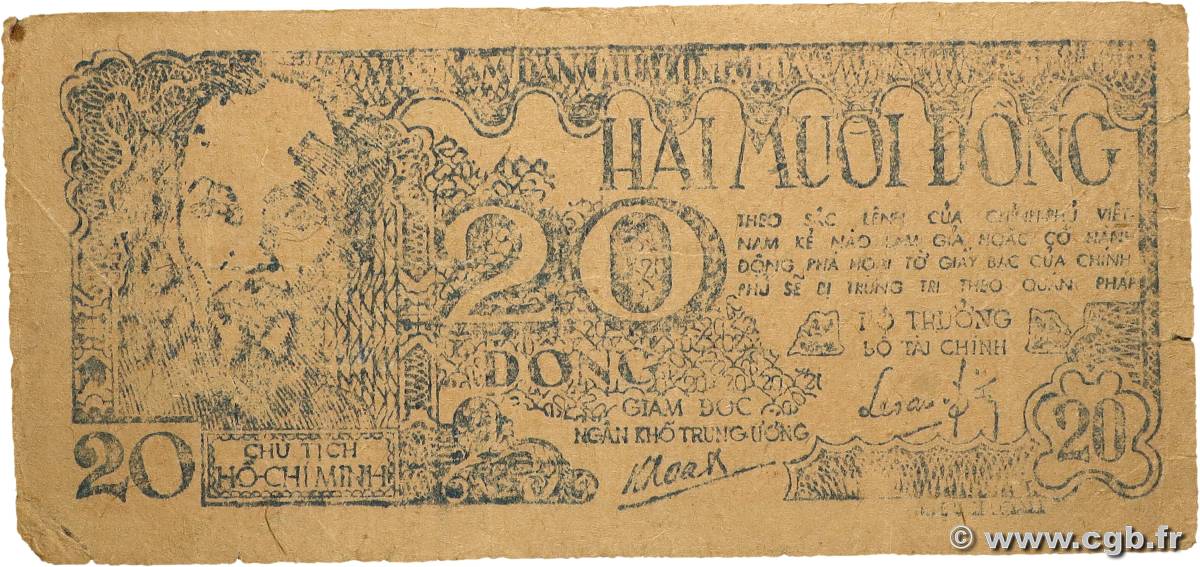 20 Dong VIETNAM  1948 P.025a S