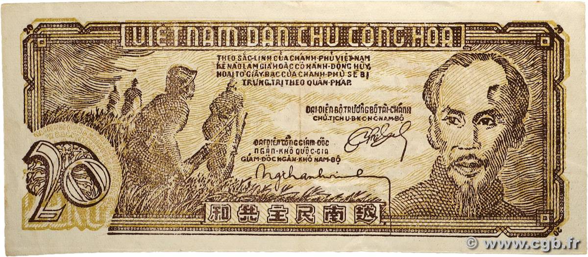 20 Dong VIETNAM  1948 P.026 fVZ