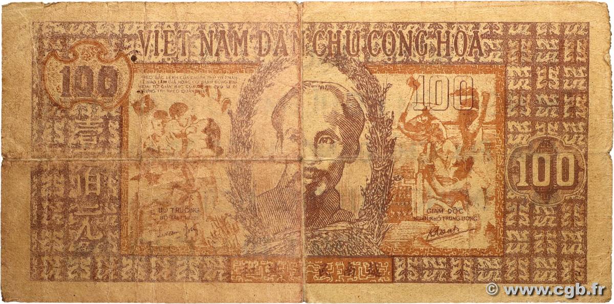100 Dong VIET NAM   1948 P.028a var TB
