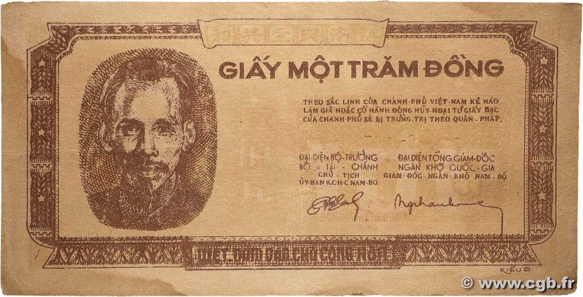 100 Dong VIETNAM  1952 P.040a SS