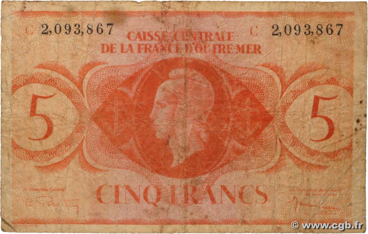 5 Francs Marianne CCFOM AFRIQUE ÉQUATORIALE FRANÇAISE  1944 A.124gC G