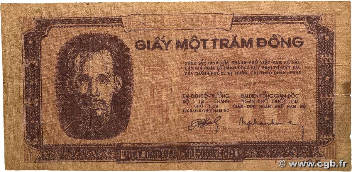 100 Dong VIETNAM  1952 P.040c SS