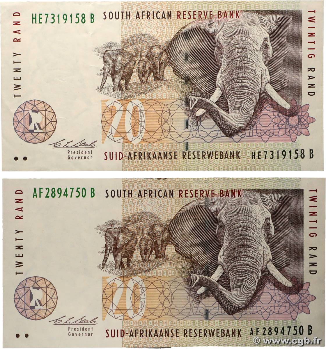 20 Rand Lot SOUTH AFRICA  1993 P.124a VF+