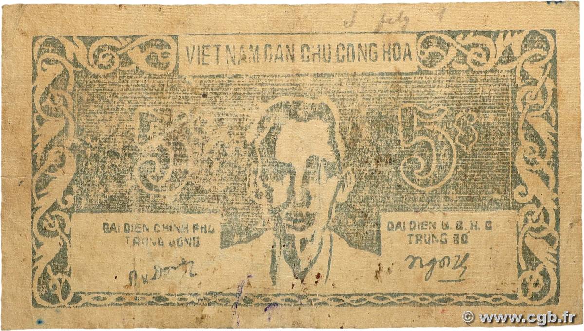 5 Dong VIET NAM   1949 P.047d TTB