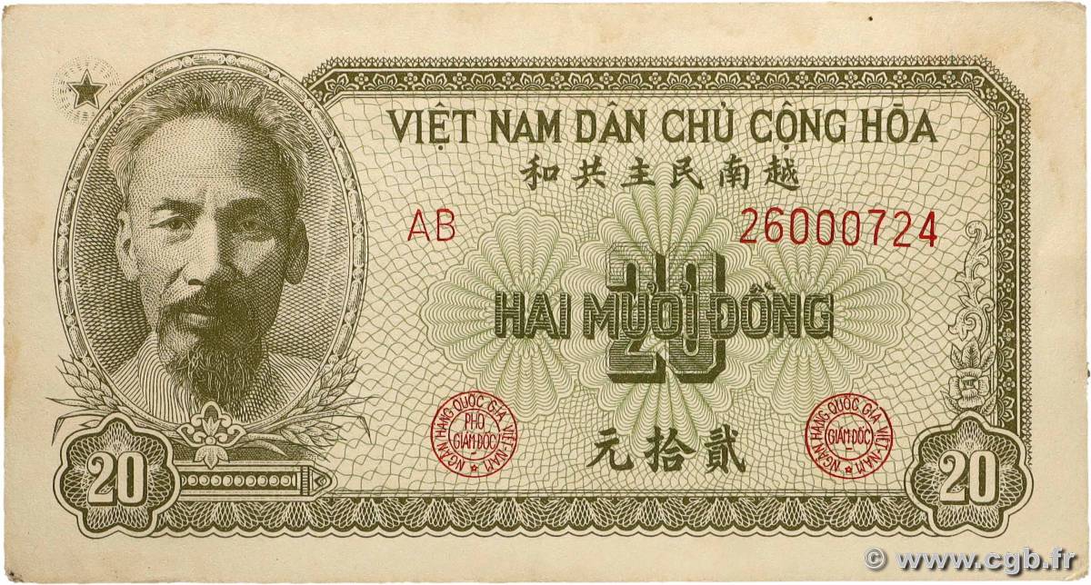 20 Dong VIETNAM  1951 P.060b fST