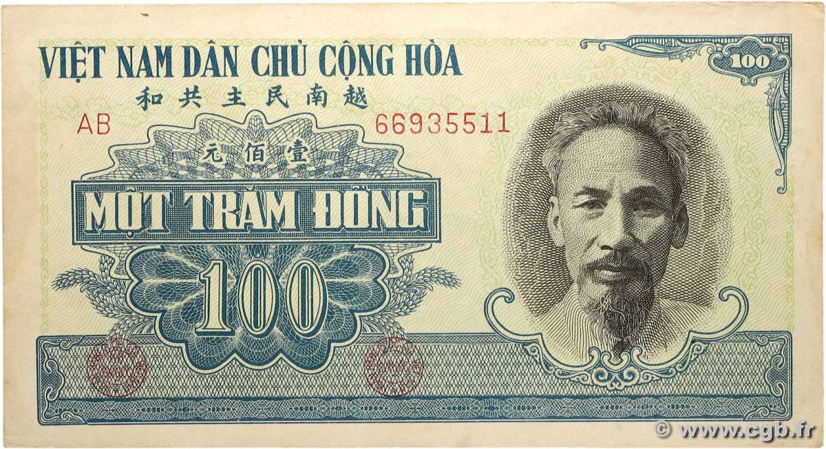 100 Dong VIETNAM  1951 P.062b fST
