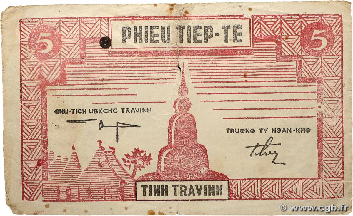 5 Dong VIETNAM  1950 P.R10Ba fSS