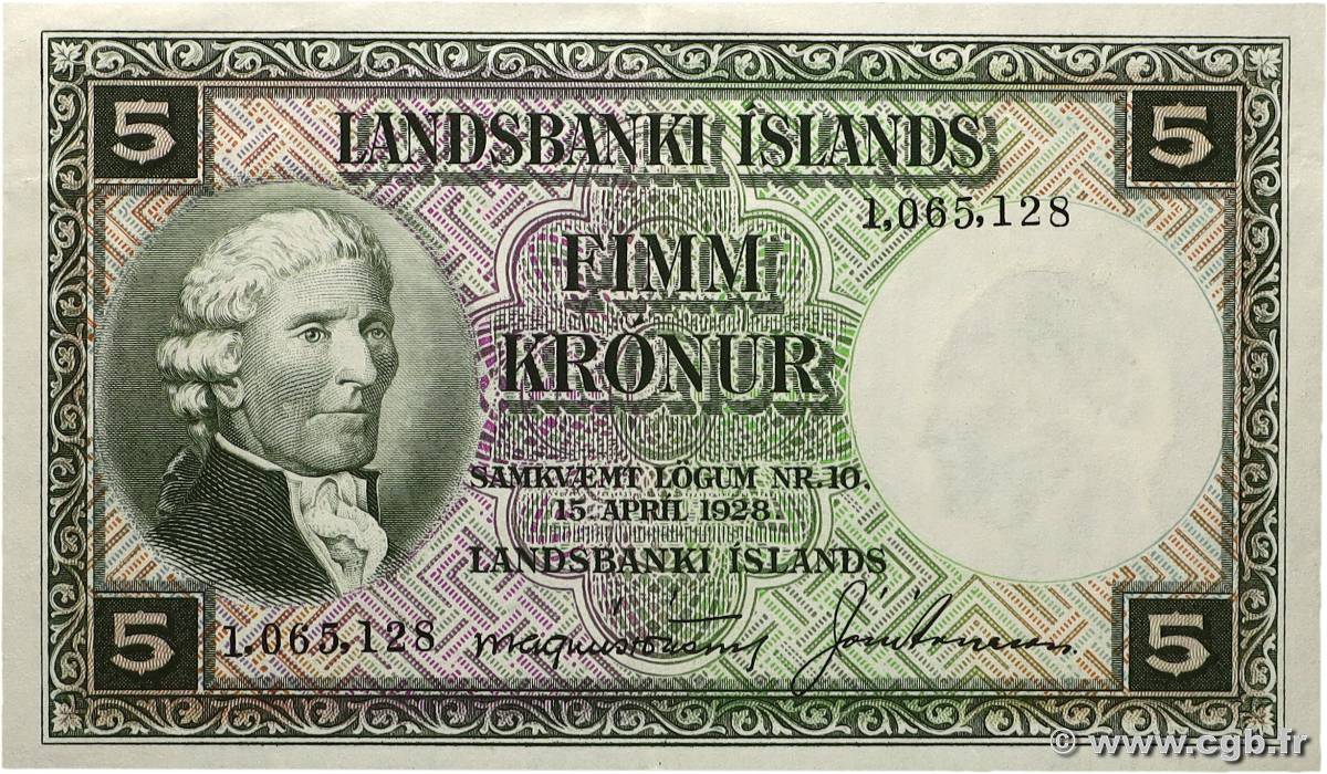 5 Kronur ISLAND  1948 P.32a VZ