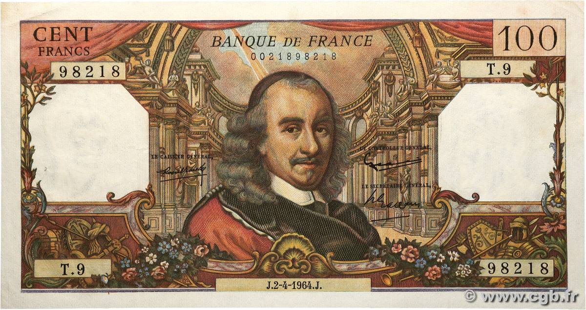 100 Francs CORNEILLE FRANCE  1964 F.65.01 SUP