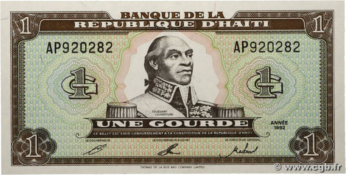 1 Gourde HAÏTI  1992 P.245a NEUF