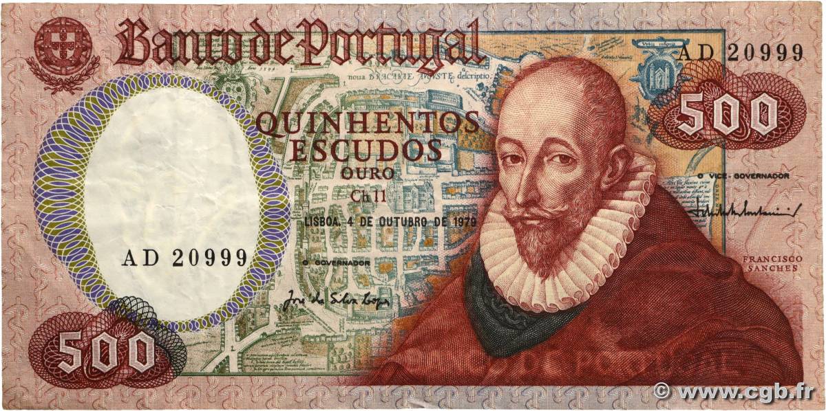 500 Escudos PORTUGAL  1979 P.177 pr.TTB