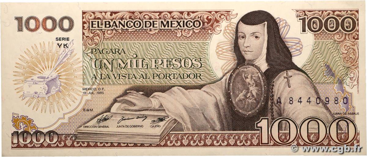 1000 Pesos MEXIQUE  1985 P.085 SPL