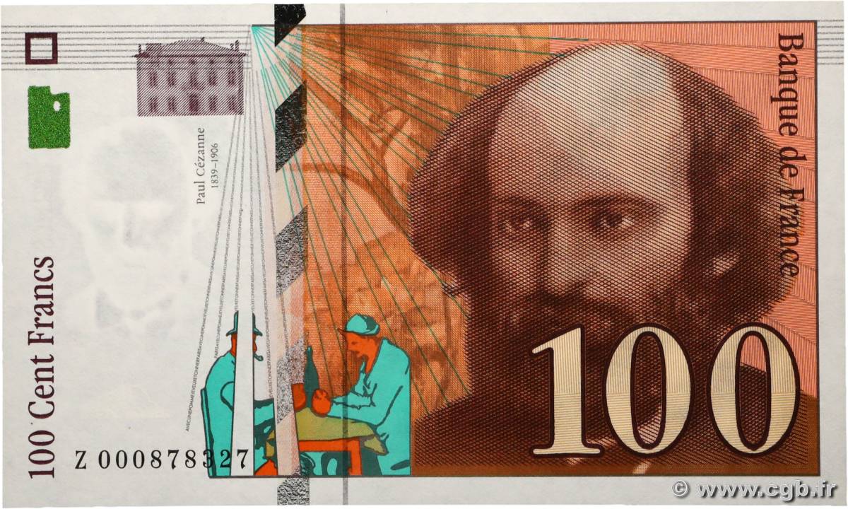 100 Francs CÉZANNE FRANCE  1997 F.74.01 NEUF