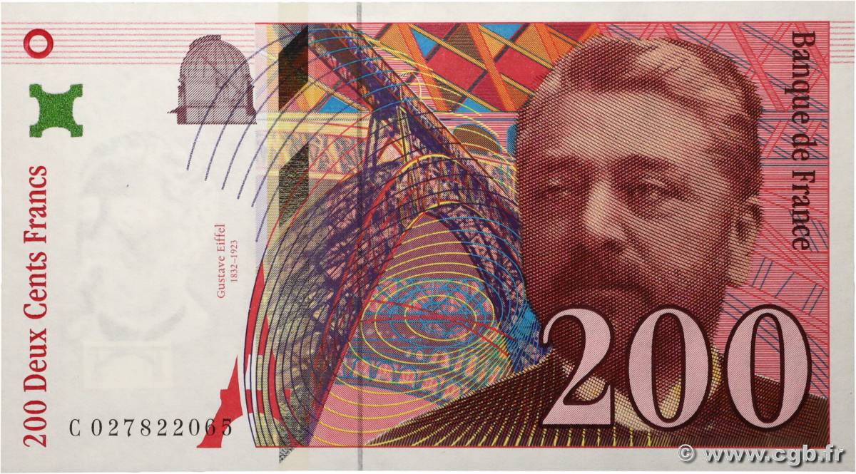 200 Francs EIFFEL FRANCE  1996 F.75.02 NEUF