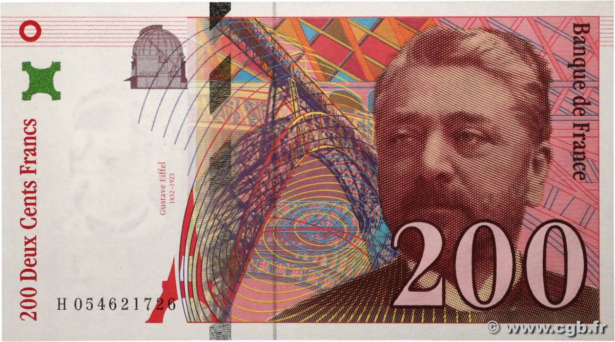 200 Francs EIFFEL FRANCE  1997 F.75.04b pr.NEUF
