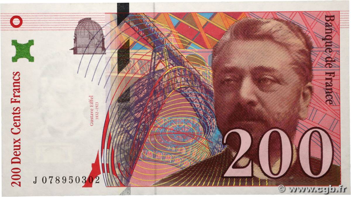 200 Francs EIFFEL FRANCIA  1999 F.75.05 AU+
