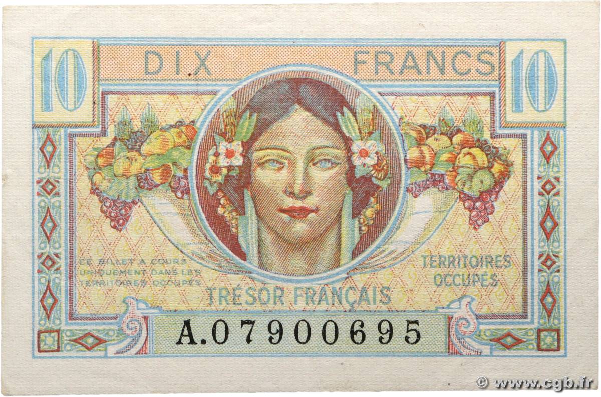 10 Francs TRÉSOR FRANÇAIS FRANCE  1947 VF.30.01 pr.SUP