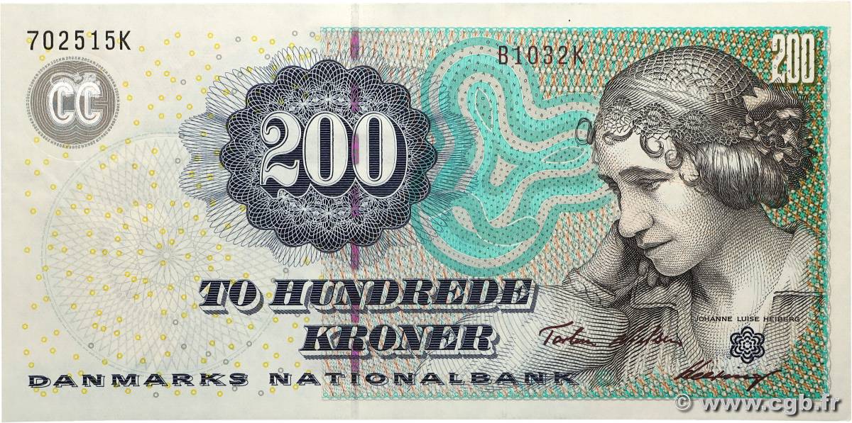 200 Kroner DANEMARK  2003 P.062a pr.SPL