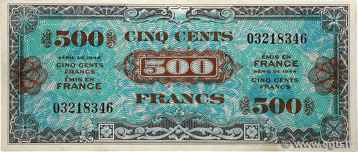 500 Francs DRAPEAU FRANCIA  1944 VF.21.01 EBC