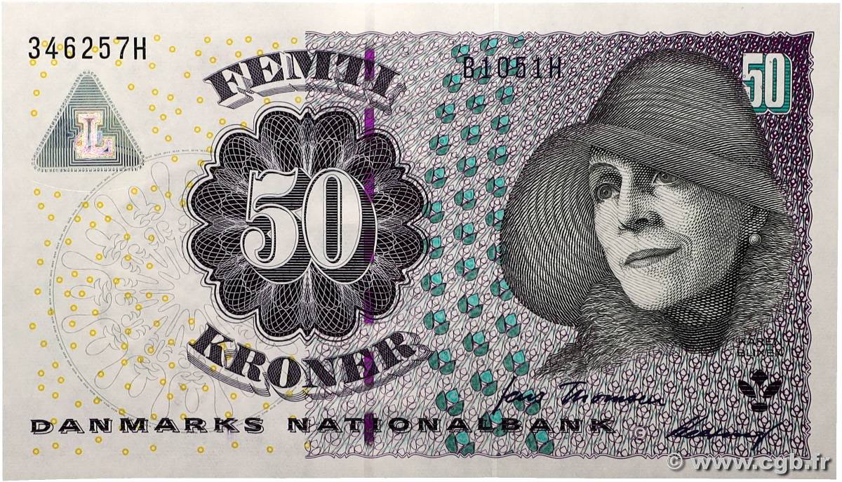 50 Kroner DINAMARCA  2005 P.060a  FDC