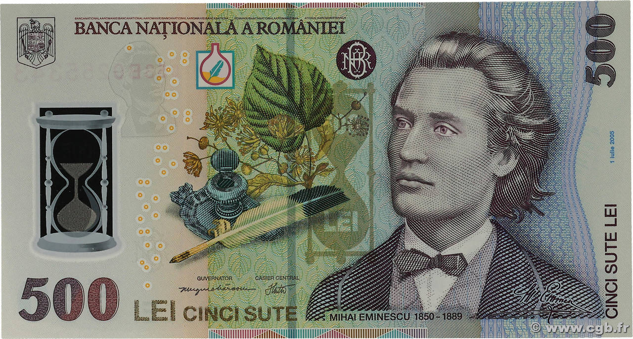 500 Lei RUMÄNIEN  2005 P.123a ST