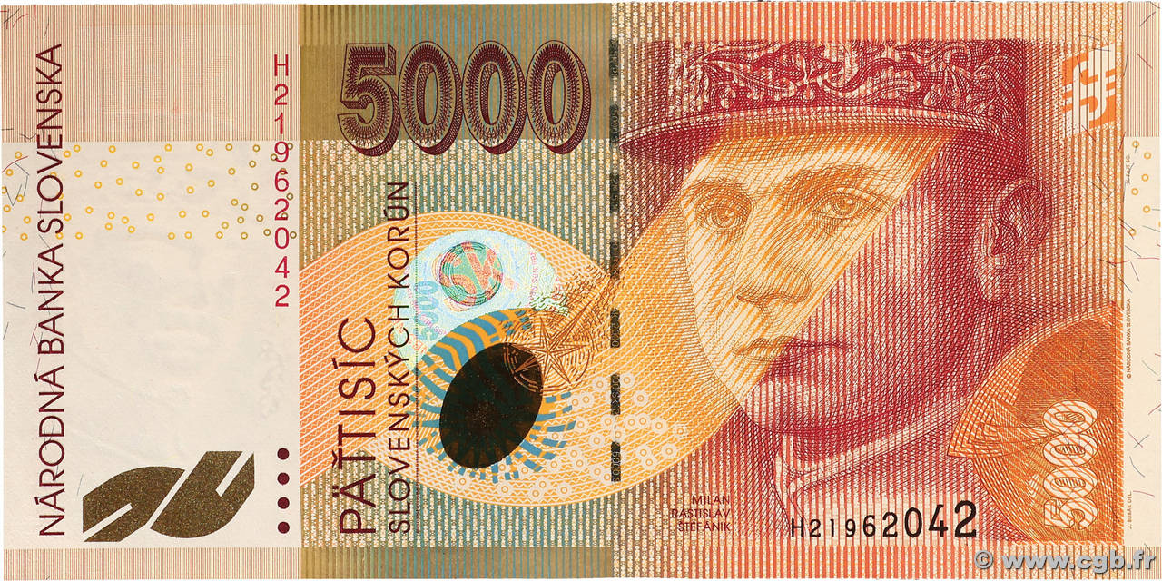 5000 Korun SLOVAQUIE  2003 P.43 NEUF